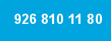 926 810 11 80